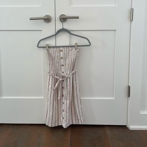 Abercrombie & Fitch Strapless Striped Dress